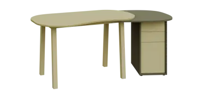 RGY 02 P stůl kancelářský, pravý, masivní dřevěná podnož, deska 18 mm, široký 1820 mm, zelená RGY 02 P stůl kancelářský, pravý, masivní dřevěná podnož, deska 18 mm, široký 1820 mm, zelená